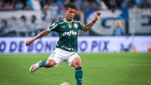 Marcos Rocha jogador do Palmeiras durante partida contra o Gremio no estadio Arena do Gremio pelo campeonato Brasileiro A 2023.
