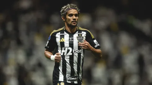 Gustavo Scarpa durante vitória do Atlético-MG na Sul-Americana. Foto: Pedro Souza / Atlético
