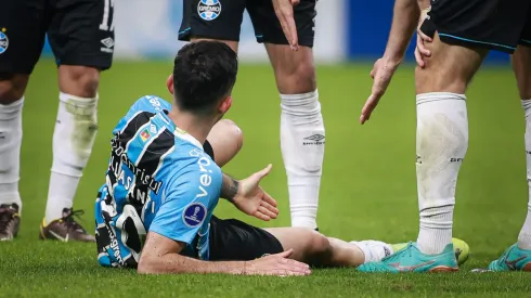 RS – PORTO ALEGRE – 23/07/2025 – COPA SUL-AMERICANA 2025, GREMIO X ALIANZA LIMA – Mathias Villasanti jogador do Gremio durante partida contra o Alianza Lima no estadio Arena do Gremio pelo campeonato Copa Sul-americana 2025. Foto: Maxi Franzoi/AGIF
