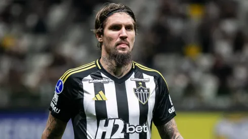 Lyanco em partida pelo Atlético-MG. Foto: Fernando Moreno/AGIF