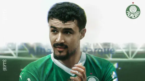 Jefté é anunciado pelo Palmeiras. Foto: Reprodução/ X oficial SE Palmeiras