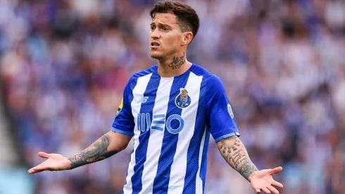 PORTO, PORTUGAL – MAY 14: Otavio of FC Porto reacts during the Liga Portugal Bwin match between FC Porto and GD Estoril Praia at Estadio do Dragao on May 14, 2022 in Porto, Portugal. (Photo by Octavio Passos/Getty Images)