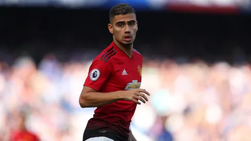 LONDON, ENGLAND – OCTOBER 20: Andreas Pereira of Manchester United during the Premier League match between Chelsea FC and Manchester United at Stamford Bridge on October 20, 2018 in London, United Kingdom.
