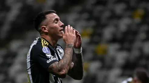 MG – BELO HORIZONTE – 15/05/2025 – COPA SUL-AMERICANA 2025, ATLETICO X CARACAS – Saravia jogador do Atletico durante partida contra o Caracas no estadio Arena MRV pelo campeonato Copa Sul-americana 2025. Foto: Fernando Moreno/AGIF