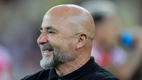 RJ – RIO DE JANEIRO – 19/04/2023 – LIBERTADORES 2023, FLAMENGO X NUBLENSE – Jorge Sampaoli tecnico do Flamengo durante partida contra o Nublense no estadio Maracana pelo campeonato Libertadores 2023. Foto: Thiago Ribeiro/AGIF