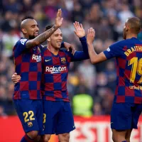 Arthur Melo e Braithwaite, se reencontram no Grêmio, após passagem pelo Barcelona, da Espanha