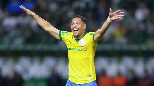 SP – SAO PAULO – 25/08/2025 – BRASILEIRO A 2025, PALMEIRAS X SPORT – Vitor Roque jogador do Palmeiras durante a partida contra o Sport no Allianz Parque em Sao Paulo (SP), pelo campeonato Brasileiro A 2025. Foto: Marlon Costa/AGIF