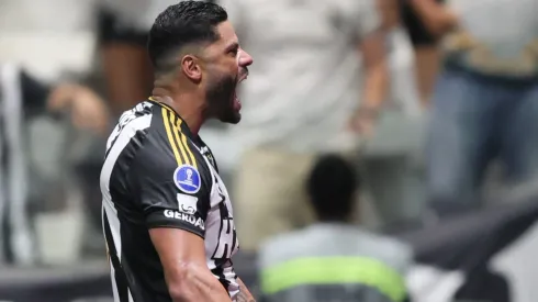 MG – BELO HORIZONTE – 14/08/2025 – COPA SUL-AMERICANA 2025, ATLETICO-MG X GODOY CRUZ – Hulk jogador do Atletico-MG comemora seu gol durante partida contra o Godoy Cruz no estadio Arena MRV pelo campeonato Copa Sul-americana 2025. Foto: Gilson Lobo/AGIF