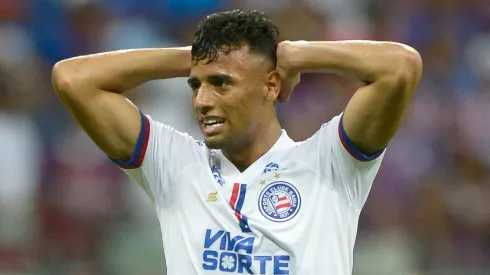 Lucho Rodríguez durante confronto contra o The Strongest na Libertadores 2025.