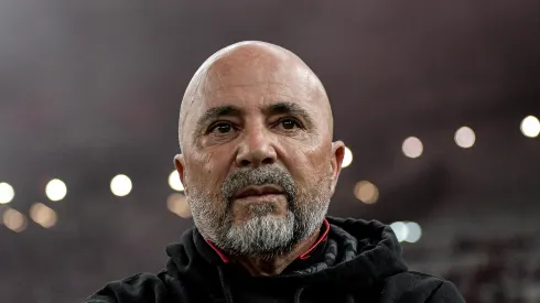 RJ – RIO DE JANEIRO – 16/08/2023 – COPA DO BRASIL 2023, FLAMENGO X GREMIO – Jorge Sampaoli tecnico do Flamengo durante partida contra o Gremio no estadio Maracana pelo campeonato Copa do Brasil 2023. Foto: Thiago Ribeiro/AGIF