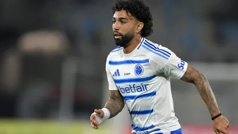 Gabigol jogador do Cruzeiro durante partida contra o Fluminense no estadio Maracana pelo campeonato Brasileiro A 2025.