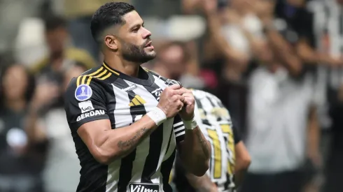 MG – BELO HORIZONTE – 14/08/2025 – COPA SUL-AMERICANA 2025, ATLETICO-MG X GODOY CRUZ – Hulk jogador do Atletico-MG comemora seu gol durante partida contra o Godoy Cruz no estadio Arena MRV pelo campeonato Copa Sul-americana 2025. Foto: Gilson Lobo/AGIF