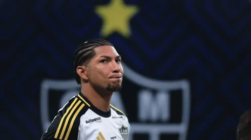 Rony jogador do Atletico-MG durante partida contra o Palmeiras no estadio Arena Allianz Parque pelo campeonato Brasileiro A 2025.