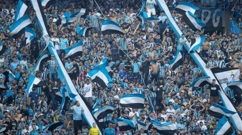 Torcida do Grêmio nas arquibancadas da Arena, em Porto Alegre. Foto: Liamara Polli/AGIF