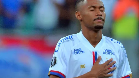BA – SALVADOR – 13/03/2025 – COPA LIBERTADORES 2025, BAHIA X BOSTON RIVER – Ademir, jogador do Bahia durante partida contra o Boston River no estadio Arena Fonte Nova pelo campeonato Copa Libertadores 2025. Foto: Walmir Cirne/AGIF