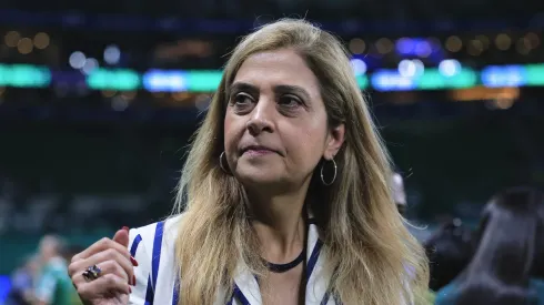 Leila Pereira presidente do Palmeiras durante partida contra o Ceara no estadio Arena Allianz Parque pelo campeonato Copa Do Brasil 2025. Foto: Ettore Chiereguini/AGIF