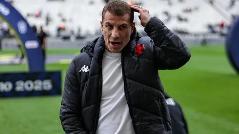 SP – SAO PAULO – 05/04/2025 – BRASILEIRO A 2025, CORINTHIANS X VASCO – Pedrinho presidente do Vasco antes da partida contra o Corinthians no estadio Arena Corinthians pelo campeonato Brasileiro A 2025. Foto: Fabio Giannelli/AGIF