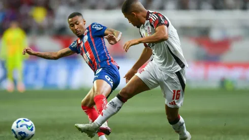 Samuel Lino em Bahia x Flamengo pelo Brasileirão 2025. Foto: Jhony Pinho/AGIF