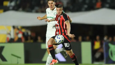 Vitória x Palmeiras no primeiro turno do Brasileirão 2025. Foto: Jhony Pinho/AGIF