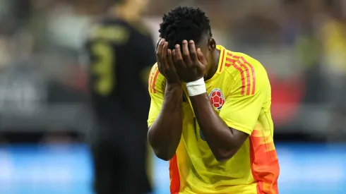 Carbonero foi às lágrimas após marcar o seu primeiro gol pela Colômbia. Foto: Getty Images