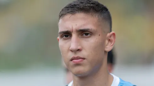 Monsalve jogador do Gremio durante partida contra o Ypiranga no estadio Colosso da Lagoa pelo campeonato Gaucho 2025.