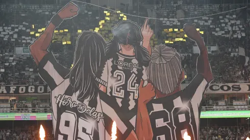 Torcida do Botafogo durante partida contra Palmeiras no estadio Engenhao pelo campeonato Brasileiro A 2025. Foto: Thiago Ribeiro/AGIF