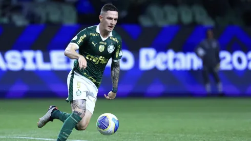 Anibal Moreno jogador do Palmeiras durante partida contra o Gremio no estadio Arena Allianz Parque pelo campeonato Brasileiro A 2024.