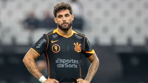 SP – SAO PAULO – 28/09/2025 – BRASILEIRO A 2025, CORINTHIANS X FLAMENGO – [YURI ALBERTO jogador do Corinthians lamenta PENALTY PERDIDO durante partida contra o Flamengo no estadio Arena Corinthians pelo campeonato Brasileiro A 2025. Foto: Joisel Amaral/AGIF