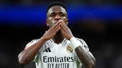 Vini Jr em campo pelo Real Madrid. (Photo by Angel Martinez/Getty Images)