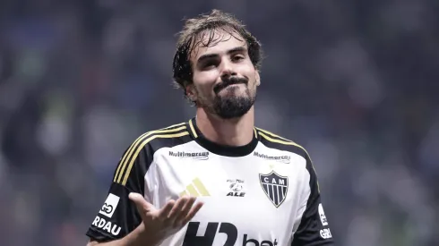 Igor Gomes jogador do Atletico-MG lamenta durante partida contra o Palmeiras no estadio Arena Allianz Parque pelo campeonato Brasileiro A 2025. Foto: Marcello Zambrana/AGIF