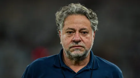 Julio Casares presidente do Sao Paulo antes da partida contra o Flamengo no estadio Maracana pelo campeonato Brasileiro A 2024. Foto: Thiago Ribeiro/AGIF