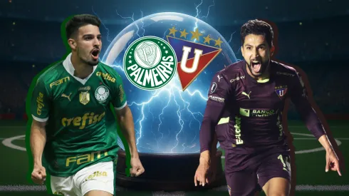 Palmeiras x LDU Quito decidem uma vaga na grande final da Copa Libertadores 2025. Foto: Ricardo Moreira/Getty Images e Alexandre Schneider/Getty Images