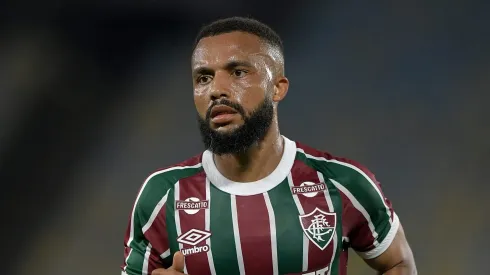 Samuel Xavier jogador do Fluminense durante partida contra o Ceara no estadio Maracana pelo campeonato Brasileiro A 2025. Foto: Thiago Ribeiro/AGIF