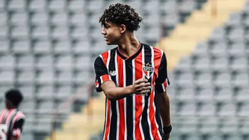 Gustavo Zabarelli, da base do São Paulo. Foto: Divulgação/ São Paulo