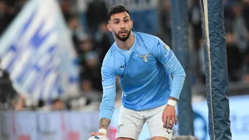 Valentin Castellanos Taty of SS Lazio in action during the Serie A TIM match between SS Lazio and Hellas Verona FC at Stadio Olimpico on April 27, 2024 in Rome, Italy.