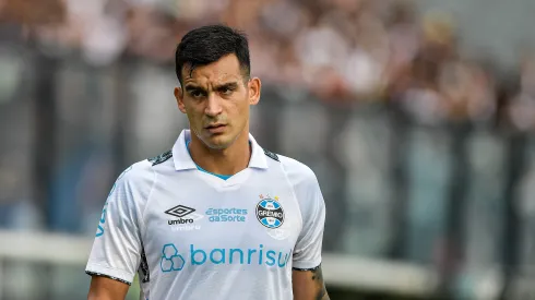 Cristaldo jogador do Gremio durante partida contra o Vasco no estadio Sao Januario pelo campeonato Brasileiro A 2024.