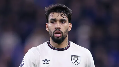 Lucas Paquetá pelo West Ham. (Photo by Alex Livesey/Getty Images)