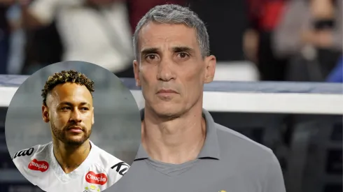 Vojvoda saí em defesa de Neymar no Santos após vencer o Palmeiras em clássico (Imagem: Thiago Ribeiro/AGIF/Mauricio De Souza/AGIF)