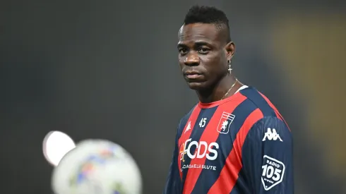 PARMA, ITALY – NOVEMBER 04: Mario Balotelli of Genoa during the Serie A match between Parma and Genoa at Stadio Ennio Tardini on November 04, 2024 in Parma, Italy. (Photo by Alessandro Sabattini/Getty Images)
