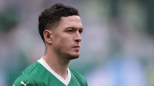 SP – SAO PAULO – 10/08/2025 – BRASILEIRO A 2025, PALMEIRAS X CEARA – Anibal Moreno jogador do Palmeiras durante partida contra o Ceara no estadio Arena Allianz Parque pelo campeonato Brasileiro A 2025. Foto: Ettore Chiereguini/AGIF