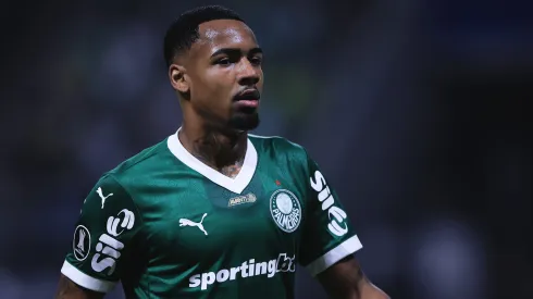 Allan em campo pelo Palmeira em jogo da Copa Libertadores 2025. Foto: Ettore Chiereguini/AGIF