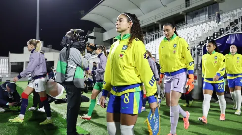 Angelina, meio-campo do Brasil, comenta sobre a atuação das brasileiras sobre as norueguesas – Foto: Lívia Villas Boas/CBF