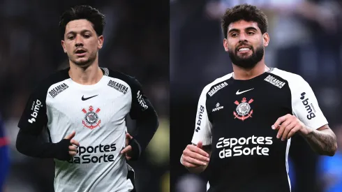 Rodrigo Garro e Yuri Alberto do Corinthians. Foto: Ettore Chiereguini/AGIF