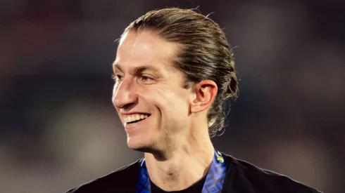 Filipe Luís faz história no Flamengo. Foto: Adriano Fontes/Flamengo