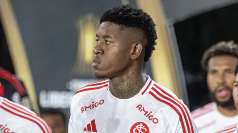 Vitao jogador do Internacional durante partida contra o Flamengo no estadio Maracana pelo campeonato Copa Libertadores 2025. Foto: Lucas Gabriel Cardoso/AGIF