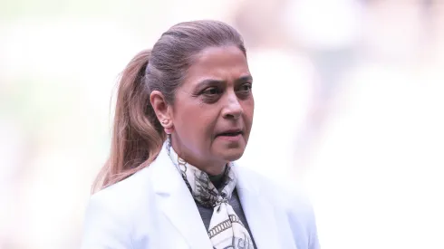 Leila Pereira presidente do Palmeiras durante partida contra o Atletico-MG no estadio Arena Allianz Parque pelo campeonato Brasileiro A 2025. Foto: Ettore Chiereguini/AGIF