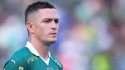 Anibal Moreno jogador do Palmeiras durante partida contra o Mirassol no estadio Arena Barueri pelo campeonato Paulista 2024.