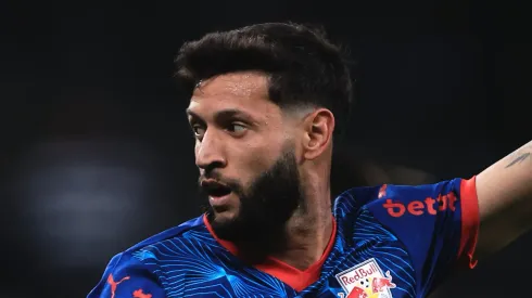 Juninho Capixaba jogador do Bragantino durante partida contra o Corinthians no estadio Arena Corinthians pelo campeonato Brasileiro A 2025. Foto: Ettore Chiereguini/AGIF
