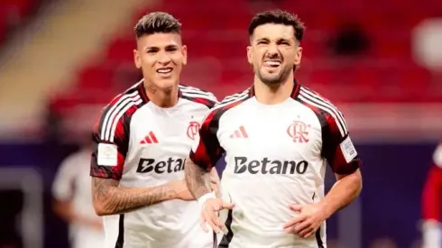 Arrascaeta marcou os dois gols da vitória do Flamengo. Foto: Adriano Fontes/Flamengo