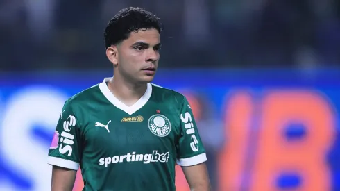 SP – SAO PAULO – 11/10/2025 – BRASILEIRO A 2025, PALMEIRAS X JUVENTUDE – Bruno Rodrigues jogador do Palmeiras durante partida contra o Juventude no estadio Arena Allianz Parque pelo campeonato Brasileiro A 2025. Foto: Ettore Chiereguini/AGIF